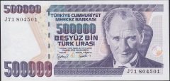 7.Emisyon 4.Tertip 500000 Lira J71 804501 Çil