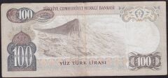 6.Emisyon 1.Tertip 100 Lira B69 094046 Çok Temiz+