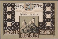 Almanya 50 Pfennig Notgeld 1921 Çil