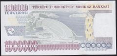 7.Emisyon 3.Tertip 1000000 Lira P77 495996 Çil