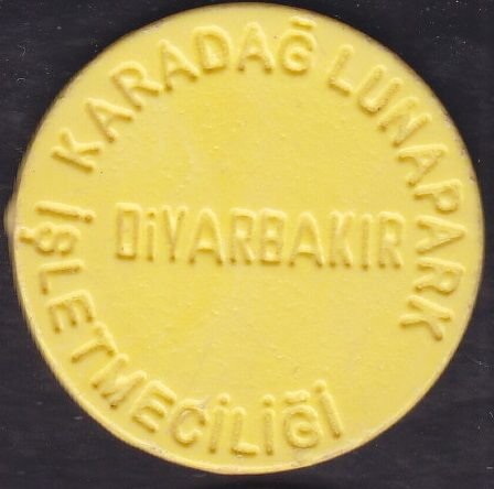 Karadağ Lunapark Jetonu Diyarbakır - Sarı