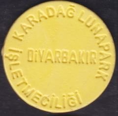 Karadağ Lunapark Jetonu Diyarbakır - Sarı