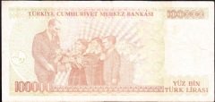 7.Emisyon 3.Tertip 100000 Lira I63 410356 Çok Temiz