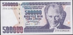 7.Emisyon 4.Tertip 500000 Lira J70 228119 Çil