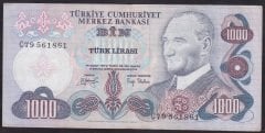 6.EMİSYON 2.TERTİP 1000 LİRA C79 561861 ÇOK TEMİZ +