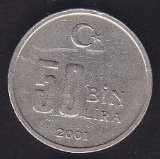 2001 Yılı 50.000 Lira