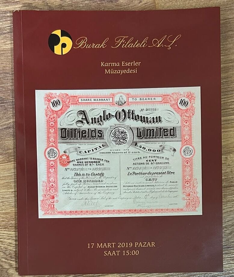Burak Filateli Müzayede Kataloğu 17 Mart 2019 Resimli 127 Sayfa