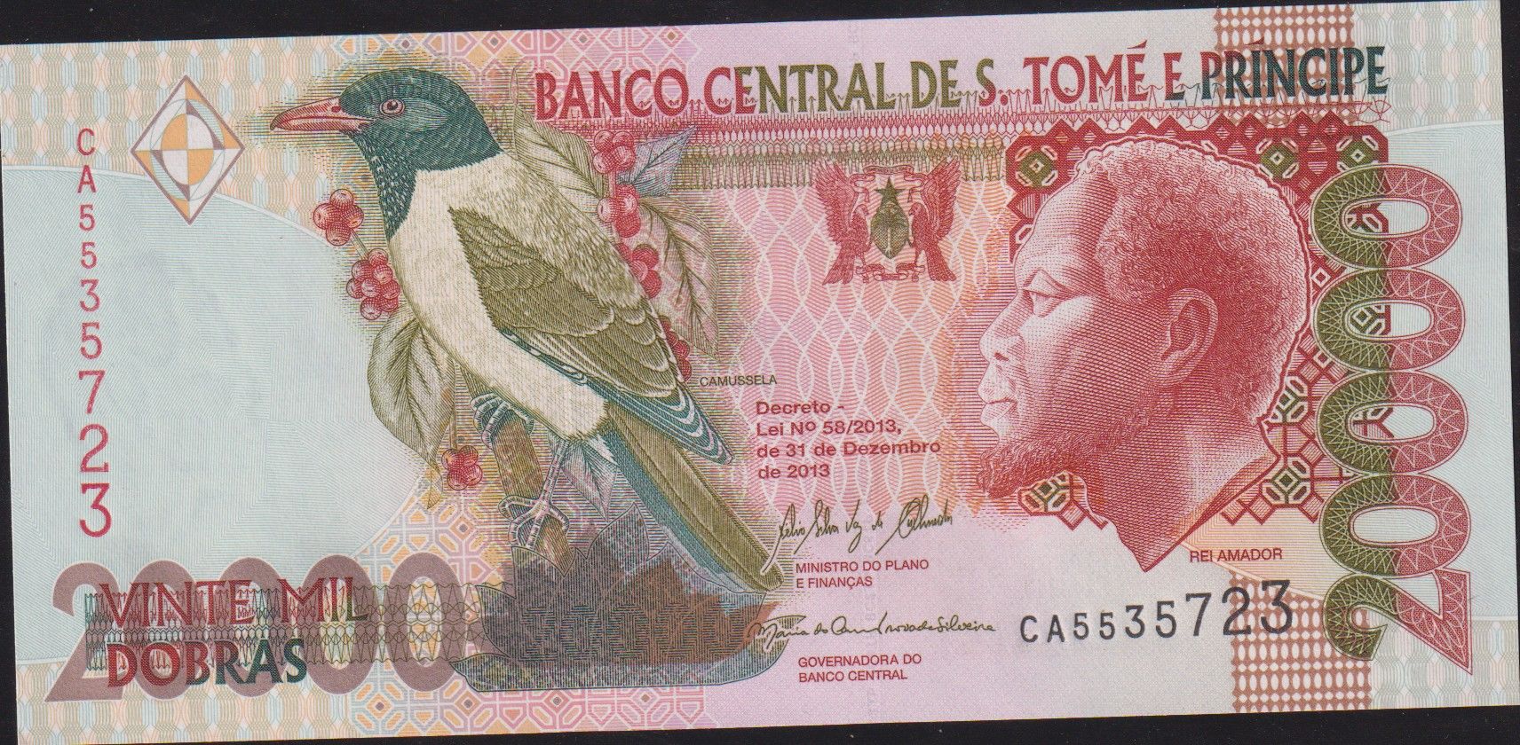 Saint Thomas And Principe 20000 Dobras 2013 Çil Pick 67e