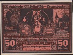 Almanya 50 Pfennig Notgeld 1921 Çil