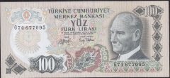6.Emisyon 2.Tertip 100 Lira G74 677095 Çilaltı Çil