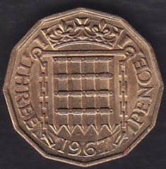 İngiltere 3 Pence 1967