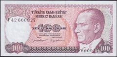 7.Emisyon 2.Tertip 100 Lira F42 660927 Çilaltı Çil