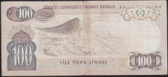 6.Emisyon 1.Tertip 100 Lira A69 321603 Temiz