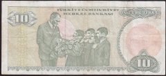 7.Emisyon 1.Tertip 10 Lira A06 628664 Çok Temiz