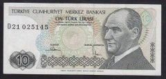 7.EMİSYON 2.TERTİP 10 LİRA D21 025145 ÇÇT