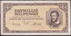 Macaristan 1000000 Pengo 1946 Çok Temiz