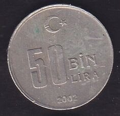 2002 Yılı 50.000 Lira