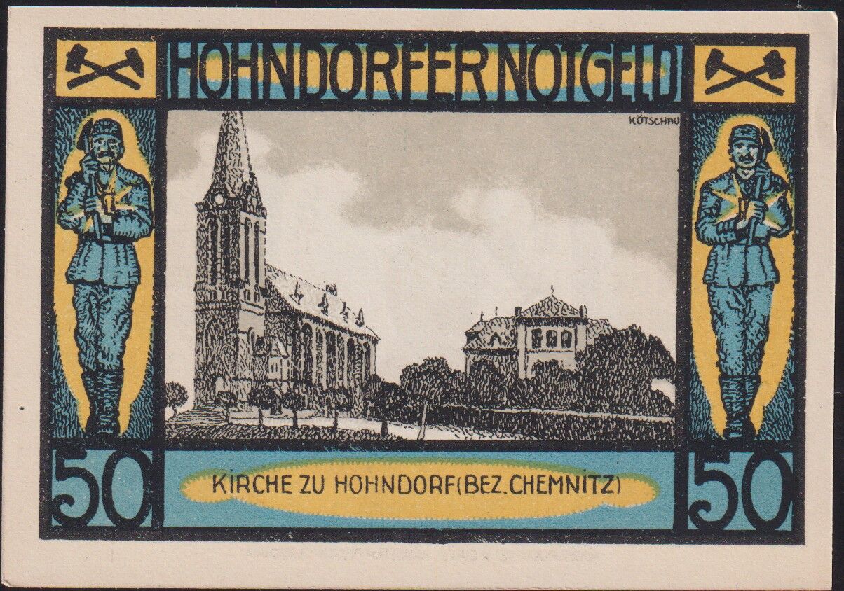 Almanya 50 Pfennig Notgeld 1921 Çil