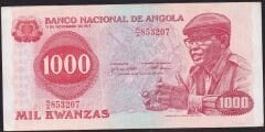 Angola 1000 Kwanzas 1979 Çok Temiz+ Pick 117