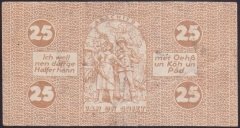 ALMANYA 25 PFENNİNG NOTGELD 1921 ÇÇT +