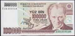7.Emisyon 2.Tertip 100000 Lira E23 375718 Çil