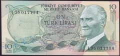 6.Emisyon 2.Tertip 10 Lira L35 017774 Çil