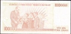 7.Emisyon 3.Tertip 100000 Lira I56 034976 Çok Temiz