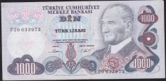 6.Emisyon 3.Tertip 1000 Lira F20 633973 Çok Temiz+