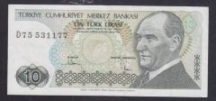 7.EMİSYON 2.TERTİP 10 LİRA D75 531177 ÇÇT +