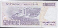 7.Emisyon 4.Tertip 500.000 Lira J67 118808 Çil