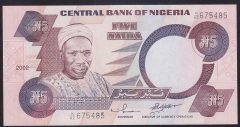 Nijerya 5 Naira 2002 ÇİL Pick 24g