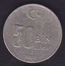 2002 Yılı 50.000 Lira
