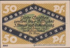 Almanya 50 Pfennig Notgeld 1921 Çil