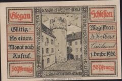 Almanya 50 Pfennig Notgeld 1920 Çil