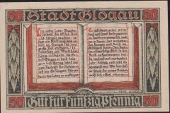 Almanya 50 Pfennig Notgeld 1920 Çil