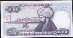 7.Emisyon 2.Tertip 1000 Lira F90 562236 Çilaltı ( Kat yok rakam yazılı )
