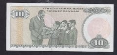 7.EMİSYON 2.TERTİP 10 LİRA D76 332240 ÇÇT +