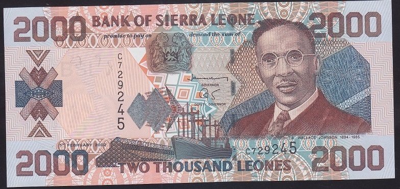 Sierra Leone 2000 Leones 2002 ÇİL Pick 26