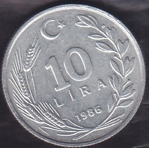 1986 YILI 10 LİRA ÇİLALTI