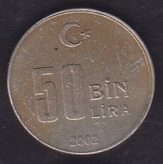2002 Yılı 50.000 Lira