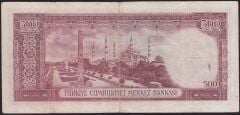 5.Emisyon 3.Tertip 500 Lira P19 008473 Çok Temiz+