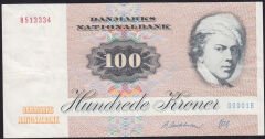 Danimarka 100 Kroner 1972 ( 1990 ) Çok Temiz+ Pick 51t