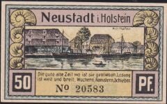 Almanya 50 Pfennig Notgeld 1921 Çil Filigranlı