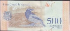 Venezuela 500 Bolivares 2018 Çil Pick108b