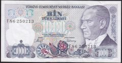 7.Emisyon 2.Tertip 1000 Lira F86 250213 Çok Temiz+