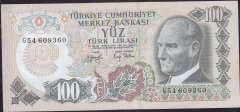 6.Emisyon 2.Tertip 100 Lira G54 609360 Çok Çok Temiz
