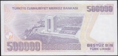 7.Emisyon 4.Tertip 500000 Lira J63 055934 Çilaltı
