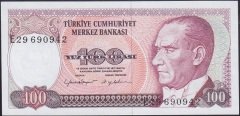 7.Emisyon 2.Tertip 100 Lira E29 690942 Çil