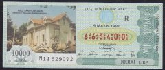 1991 9 MAYIS ÇEYREK BİLET R SERİSİ