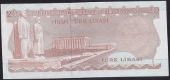 6.EMİSYON 3.TERTİP 20 LİRA F86 845040 ÇÇT +